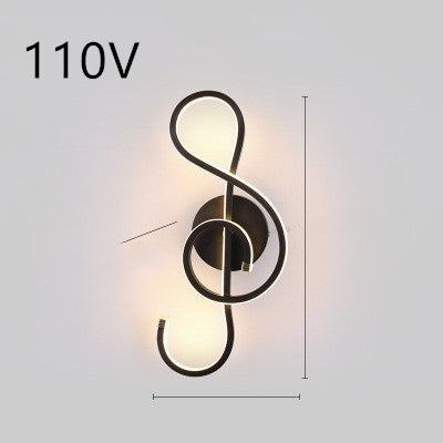 LED Wall Lamp Nordic Minimalist Bedroom Bedside Lamp