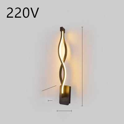 LED Wall Lamp Nordic Minimalist Bedroom Bedside Lamp