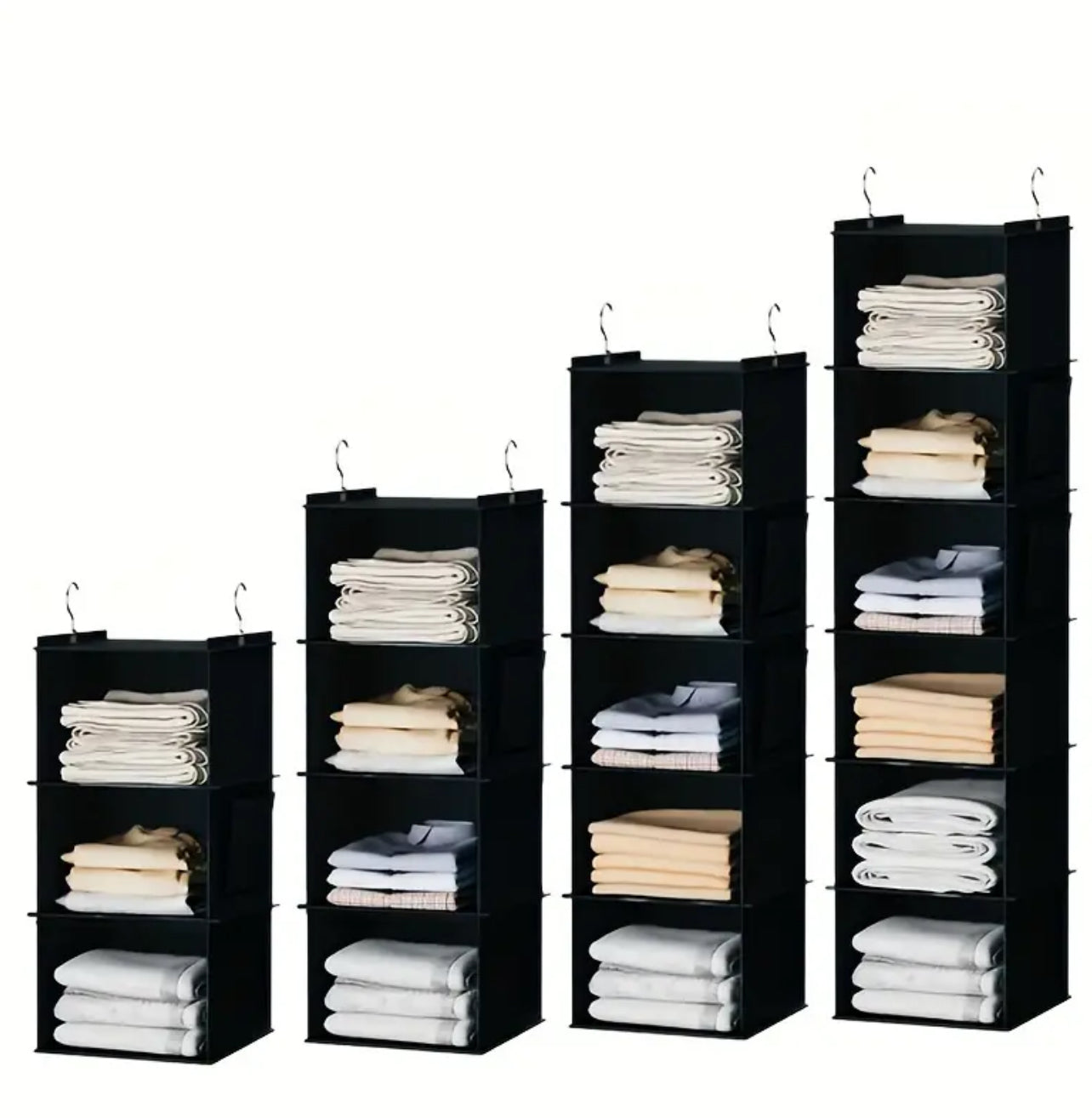 Bamboo Multi Layer Wardrobe Storage Hanging Bag